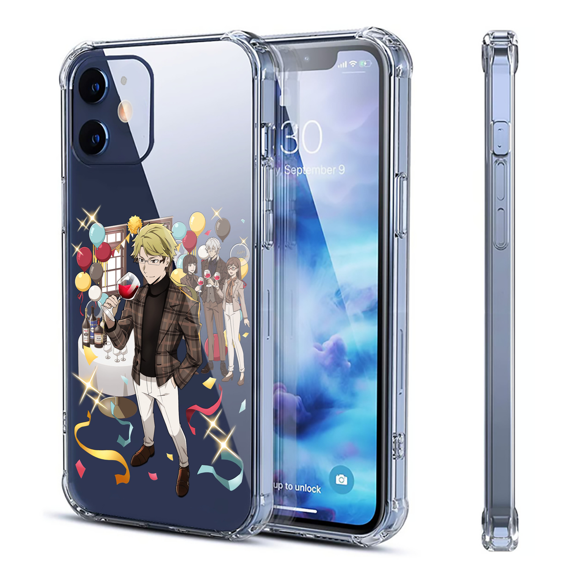 （画像用） 文豪ストレイドッグス Bungo Stray Dogs 【iPhone 12シリーズ対応】透明スマホケース（クリアソフトケース）